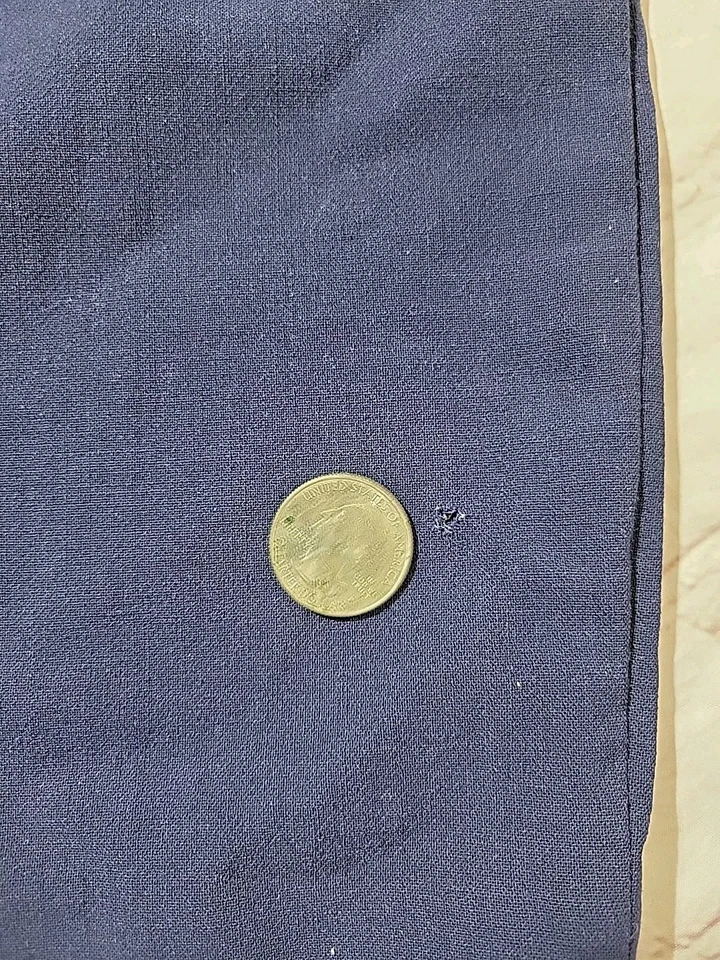 Pantalones de vestir Ralph Lauren etiqueta negra talla 12 (34x28) AGUJERO azul recto 100 % lana Foto 4 de 4