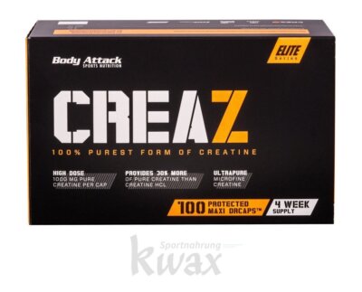 (EUR 66,58/kg) Body Attack CREAZ 100 Kapseln MHD 09/2024