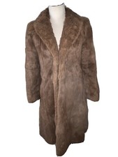 Real Long Fur Coat Rabbit Coat Size 10 Italian Rabbit Exclusive