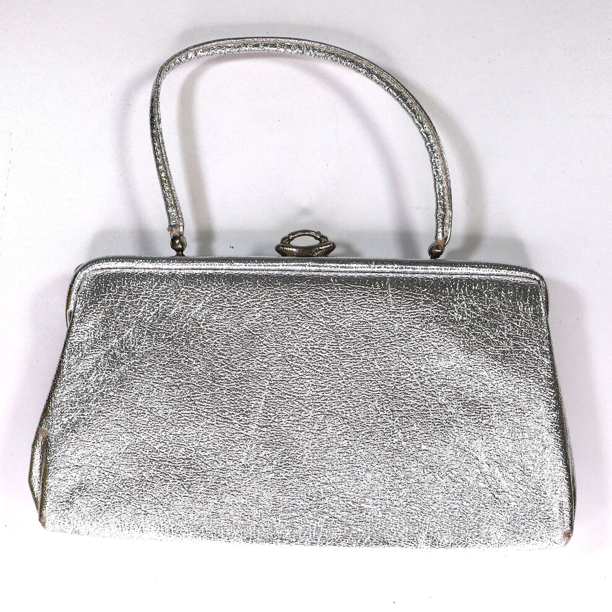 Silver wrist strap bag sale