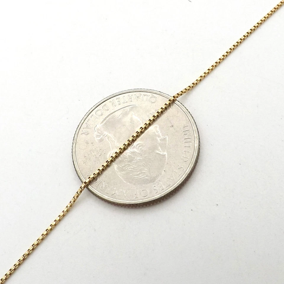 Collar de cadena colgante de eslabones venecianos de oro macizo de 18 quilates 38 pulgadas Italia 750 versátil Foto 3 de 4