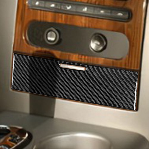 Carbon Fiber Center Console Ashtray Panel Trim Cover For Ford F-150 FX4 2004-08 - Picture 2 of 8