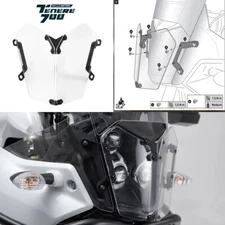 For Yamaha Tenere 700 2019-UP Motorcycle Acrylic Headlight Guard Cover Protector