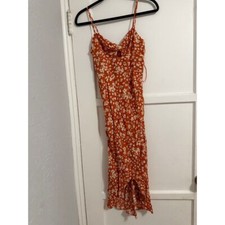 New Petal & Pup Orange Slit Dress Size 2
