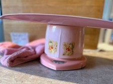 Adorable Pink Antique Baby Scale