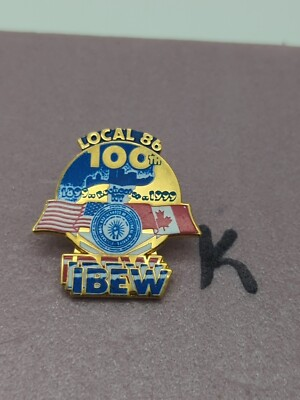 #ad VINTAGE IBEW LOCAL 86 UNION LAPEL PIN ELECTRICAL FOR WORKER $38.00