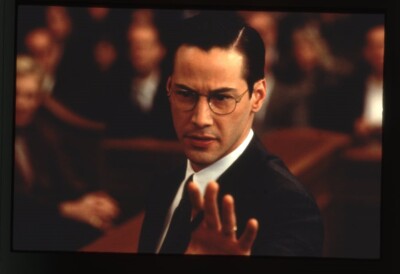 Keanu Reeves Devil Devil's Advocate 1997 Keanu Reeves court room scene Original 35mm ...