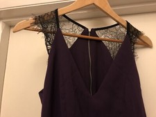 ASOS Purple Jumpsuit With Lace Trim And Cutout Back 10