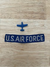 Military Patch Badge US Air Force Name Tape Blue Variant U.S. White Text