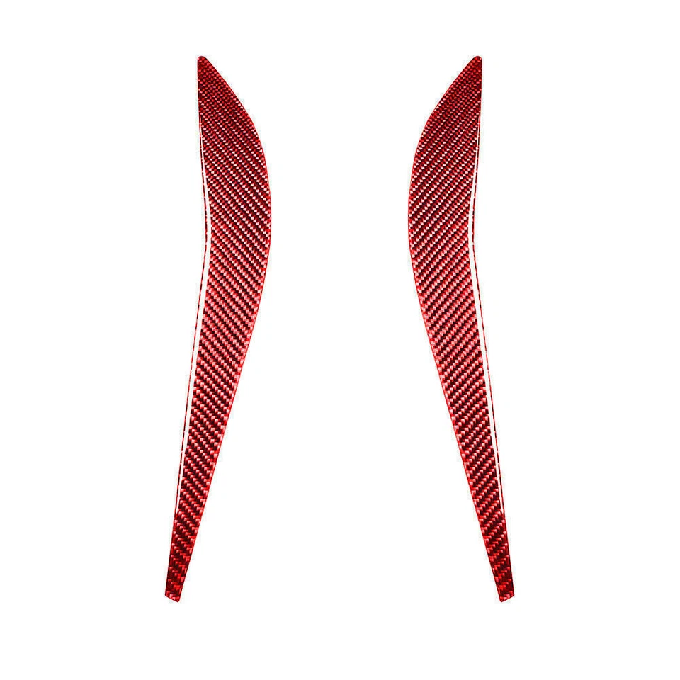 Cubierta lateral interior del asiento trasero de fibra de carbono rojo vinilo para Mazda RX-8 2004-08 Foto 2 de 4