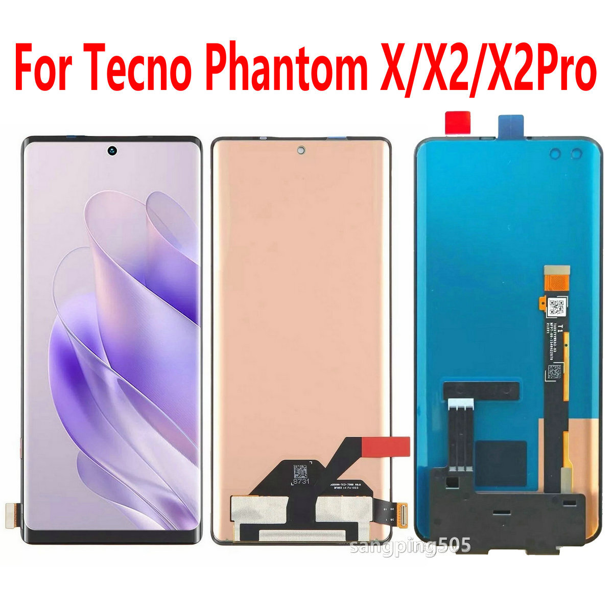 Original AMOLED Display LCD Touch Screen Assembly For Tecno Phantom  X/X2/X2Pro