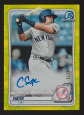 CANAAN SMITH | 2020 Bowman Chrome YELLOW REFRACTOR AUTO Autograph - 74/75