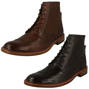 clarks brogue boots
