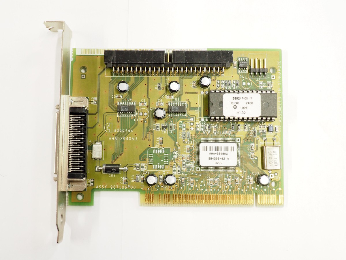 Adaptec AHA-2940AU 589247-00 984300-02 SCSI Controller Card Fast