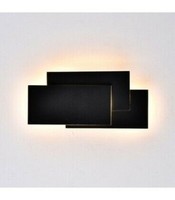 Lampe Zum Wand Led 12W Wall Light Rechteckig Farbe Schwarz V-TAC VT-712 3000K