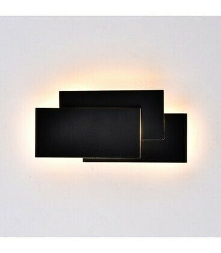 Lampe Zum Wand Led 12W Wall Light Rechteckig Farbe Schwarz V-TAC VT-712 3000K-image