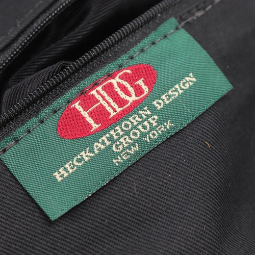 HDC Heckathorn Design Group Handbag M Black Suede Hobo Purse Shoulder Bag - Picture 13 of 19