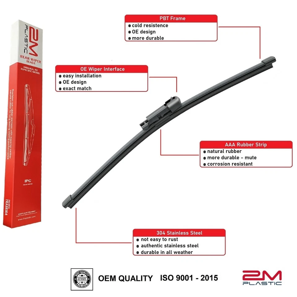 Limpador traseiro para Mini COOPER CLUBMAN R55 2008-2014 para ambos os lados traseiros - Imagem 2 de 2