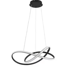 ADSENSTY 1 - Light Dimmable Black Unique Modern Linear LED Chandelier for - B5