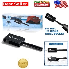 Durable Ice Anchor Drill Adapter - Ideal for Quick Ice Fishing Shelter Setup