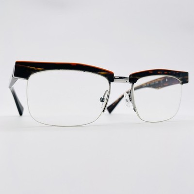 ALAIN MIKLI Brille STRIPED HALF RIM Brillengestell MOD: A03055 C008