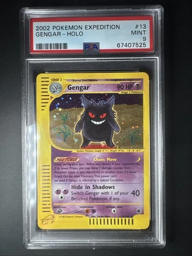 Gengar 013/165 Expedition Base Set Holo PSA Mint 9