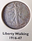 1944 Walking Liberty 90% Silver Half Dollar, Mint: Philadelphia, Shipping incl.