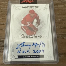 2023 Leaf Ultimate Inscriptions Silver Spectrum /25 Larry Murphy Auto HOF