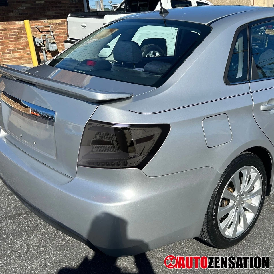 Fit 2008-2014 Subaru Impreza WRX Sedan Smoke Sequential LED Tail Lights Lamps Foto 3 de 4