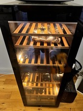 Haier HWS77GDAU1 Black Dual Zone Wine Cooler