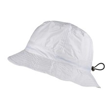Toutacoo, Adjustable Bucket Rain Hat, Nylon Look Medium-Large 06-white