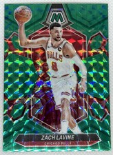 2023-24 Zach LaVine Panini Mosaic Teal Prizm 36/75 #100 Chicago Bulls