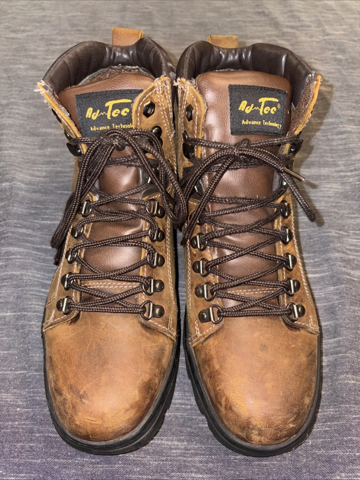 Ad Tec Crazy Horse Hiking Leather Steel Toe Boots Mens 11 M Hikers