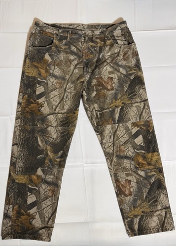 Wrangler Pro Gear, 97GR1HD, Camo, Real-Tree, 100% Cotton, Green, Male, 44x32