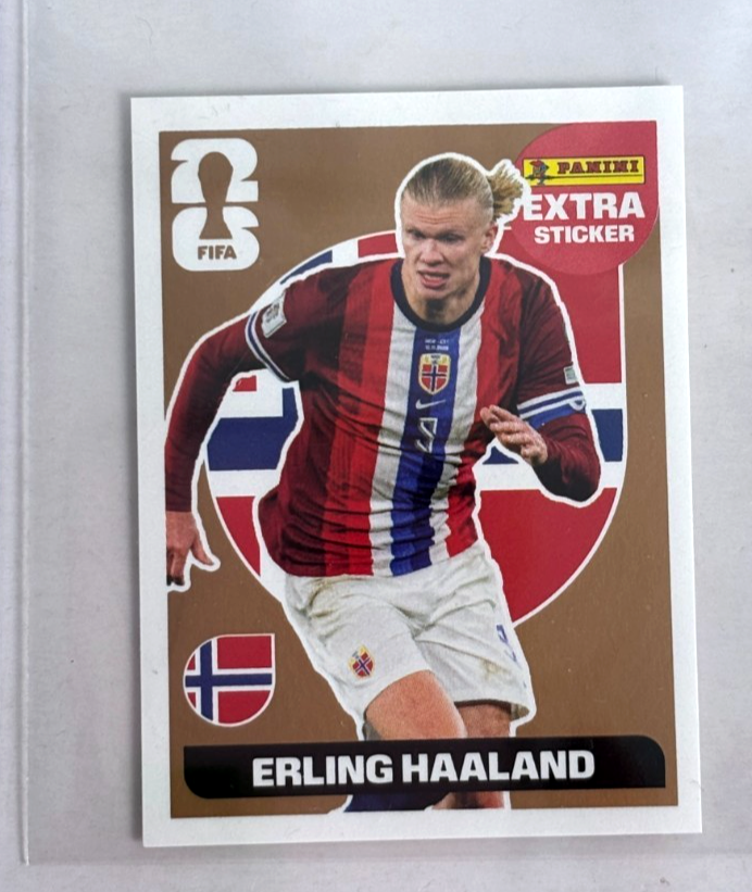 ワールドカップ2026　ステッカー　ハーランド　EXTRA 2026 FIFA WC USA 2026 Panini #19 ERLING HAALAND Norway STICKER