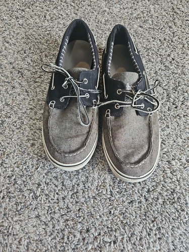 Scarpe da barca Timberland uomo 8 2 occhielli casual ballerine stringate tessuto grigio mocassino