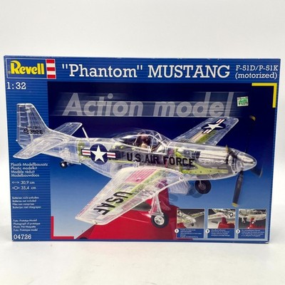Revell ''Phantom'' Mustang F-51D/P-51K Motorized Model Airplane Kit 1/32 #04726