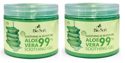 BIO SOFT ALOE VERA SOOTHING & MOISTURE GEL ( 2 Packs X 500ml )