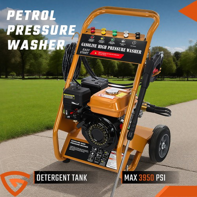 #ad Gas Pressure Washer Gas Powered Washer 3950 PSI 2.6 GPM 212cc 5 Nozzle 26ft Hose $300.99