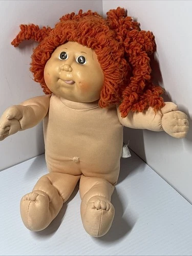 New ListingVTG 1989 Cabbage Patch Doll Kids Red Hair Brown Eyes Pigtails Tongue Out Hasbro