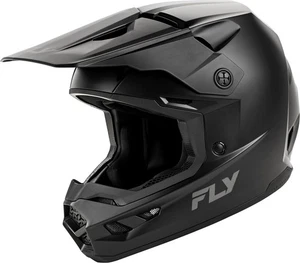 Fly Kinetic Youth - Matt Black Motorcycle Helmet