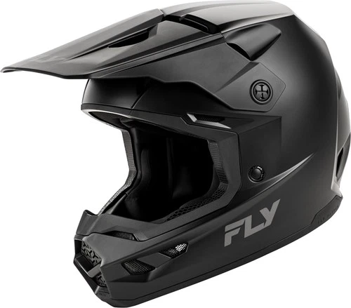 Fly Kinetic Youth - Matt Black Motorcycle Helmet