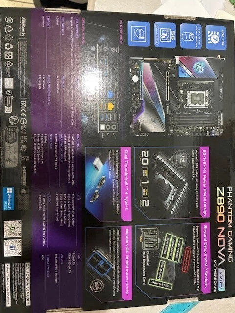 Z890 NOVA LGA1851 Phantom Gaming MOTHERBOARD - Image 4 of 4