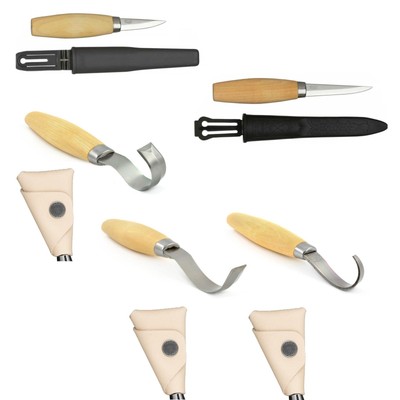 Mora Holzschnitzbeitel Haken + Scheiden 162/163/164/106/120 Morakniv Löffelschale