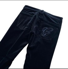 USED EXCELLENT CONDITION GUCCI TOMFORD PERIOD VELOUR PANTS WITH BACK EMBROIDER