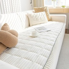 Pet Couch Cover Dogs Washable Non-Slip Couch Protector Pet 27.6x82.7 White