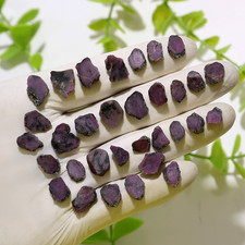 Ruby Legacy — 32 PC Natural Ruby Raw Mineral Crystals Collection — Vital Life...