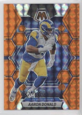 2023 Panini Mosaic Orange Mosaic Prizm 184/199 Aaron Donald #139 0o6m