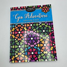 Cra-Z-Art Timeless Creations Geo Adventure Adult Coloring Book Illustrated PB