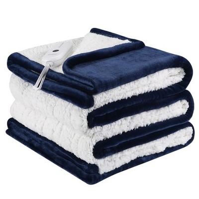 ESTINGO Heated Blanket Twin Size, Fast Heating Blanket with 5 Heating Levels ...